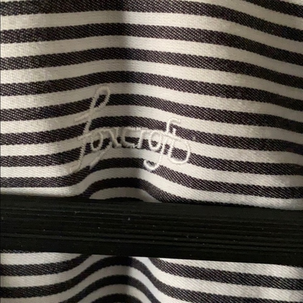 Women foxcroft striped shirt sz 16 - Picture 8 of 9